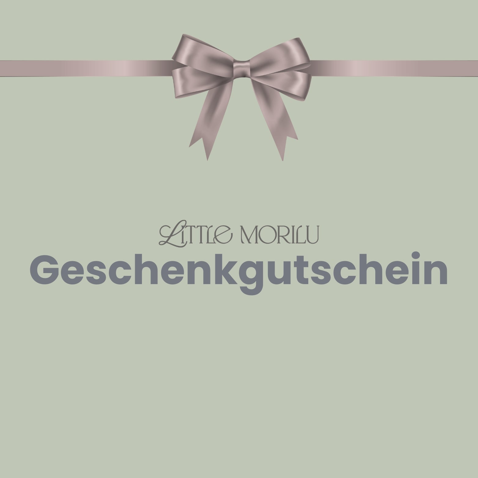 Geschenkgutschein Little Morilu